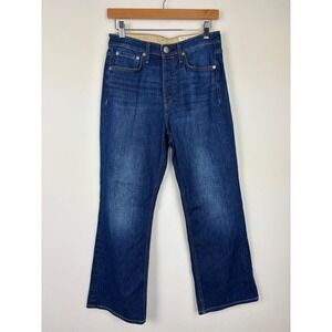 Rag & Bone Womens Maya High Rise Crop Flare Jeans SZ 28 Medium Wash Denim